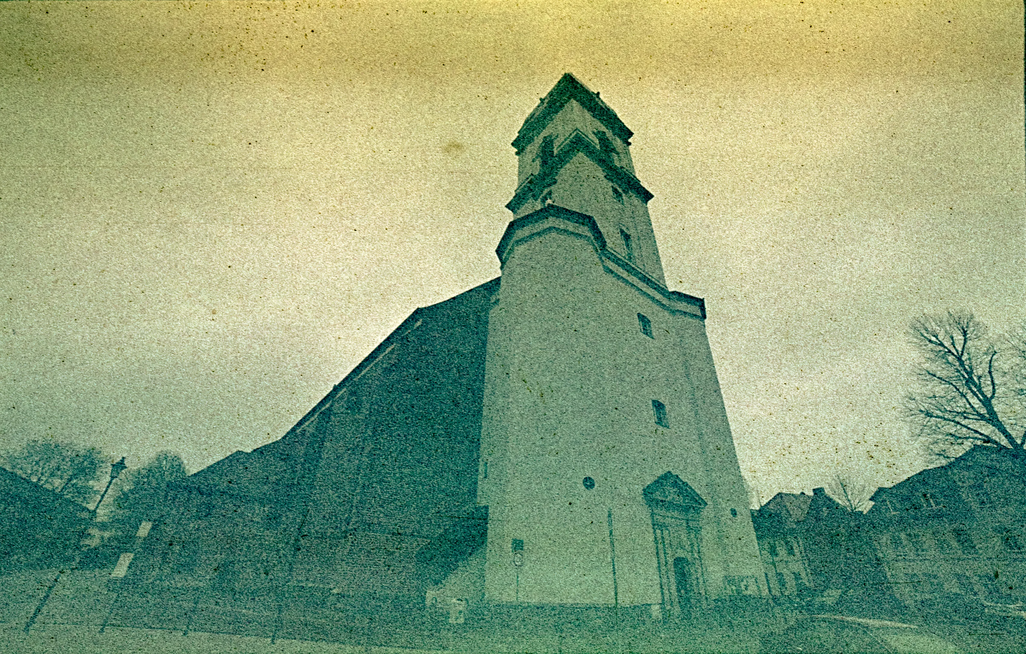 Kirche Fürstenwalde shot on Agfachrome