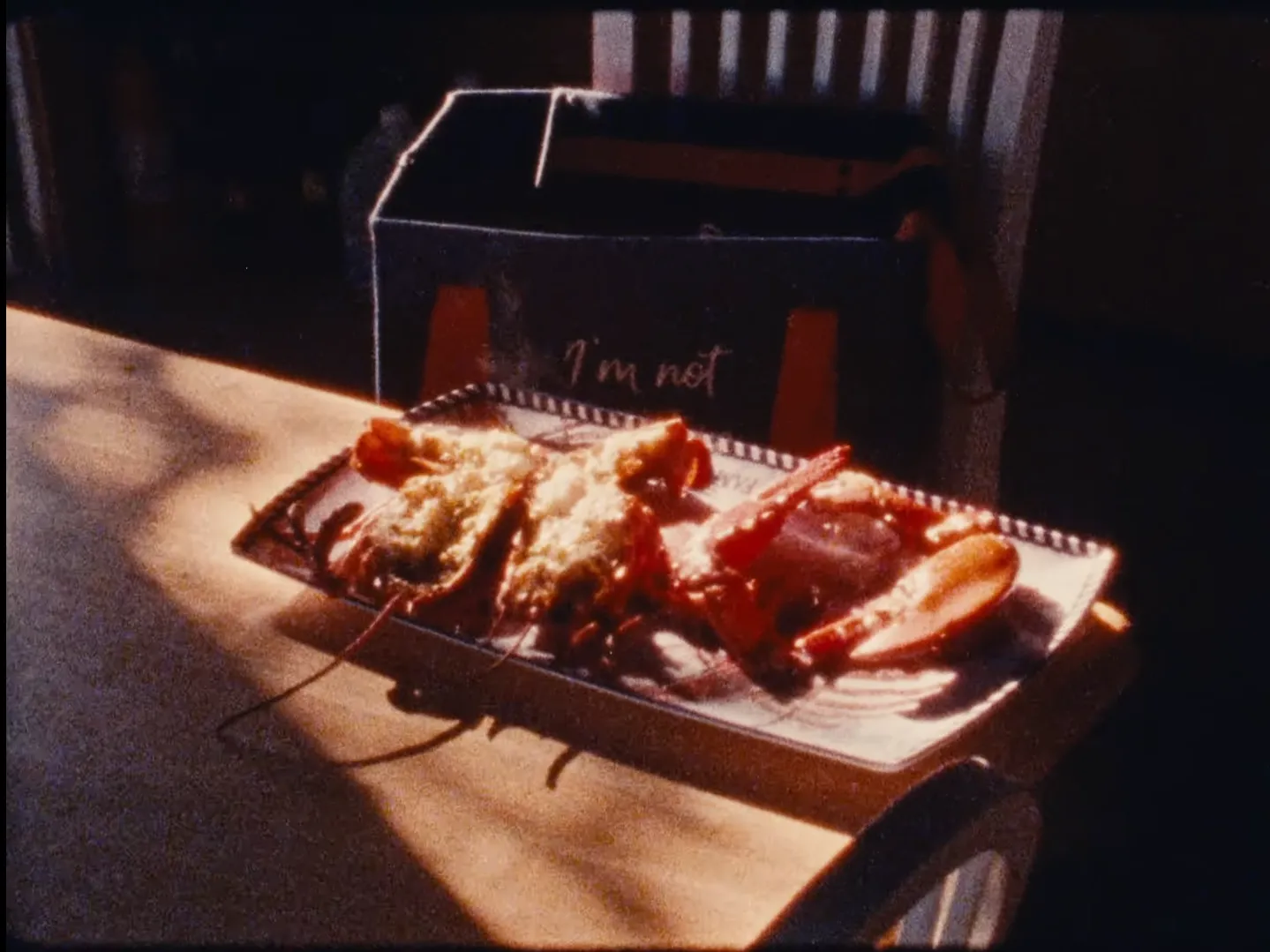 A grilled Lobster